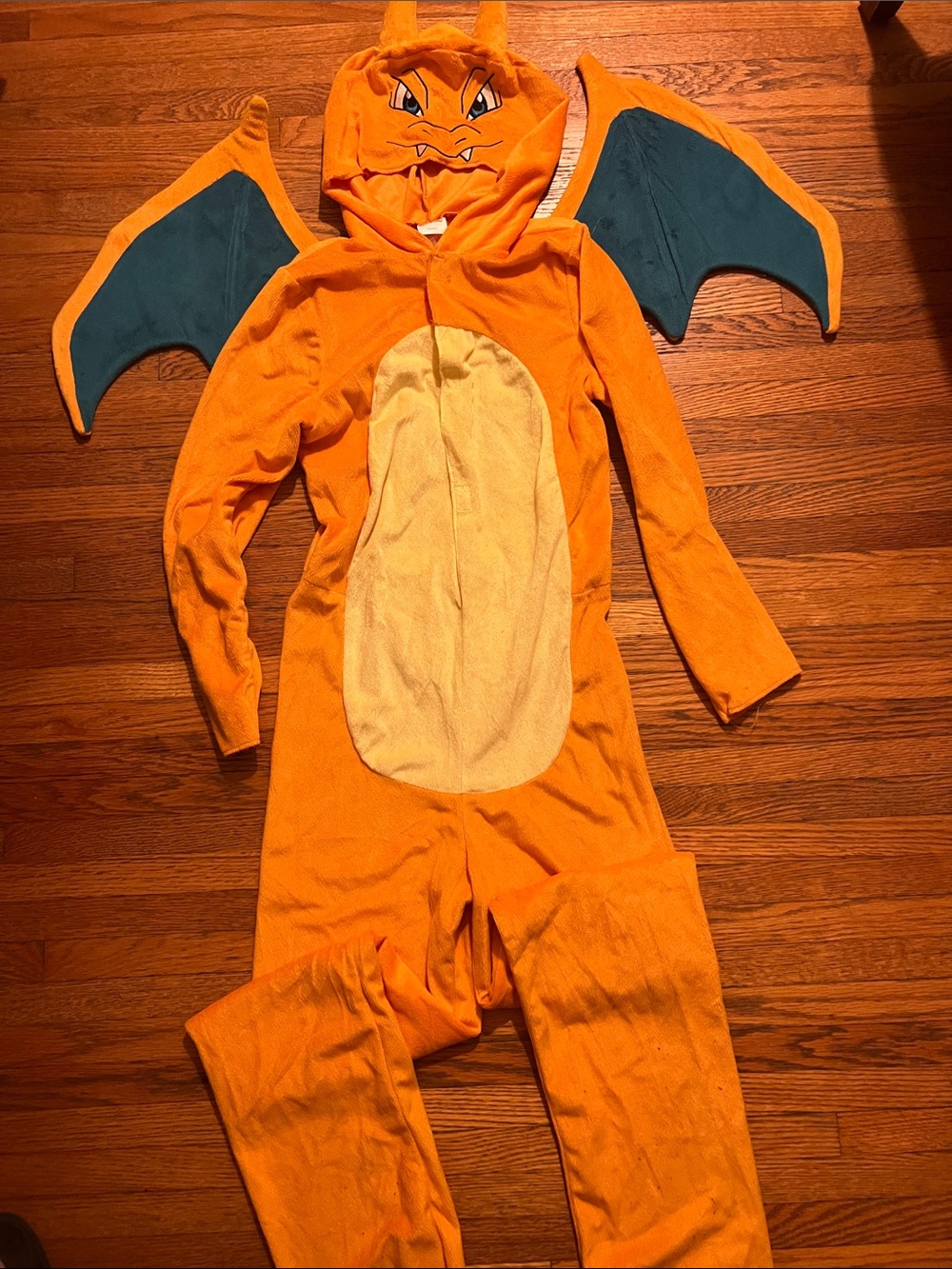 Kids Charzard Costume with Wings and Hood
